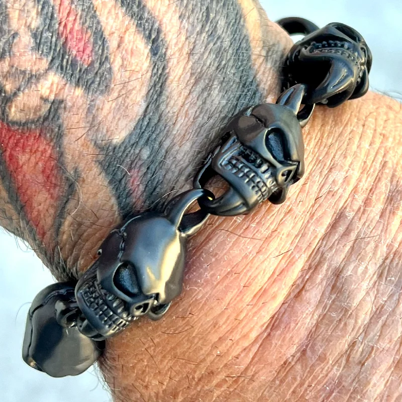 NEW - Hell Ride Bracelet - 1" Black - B140