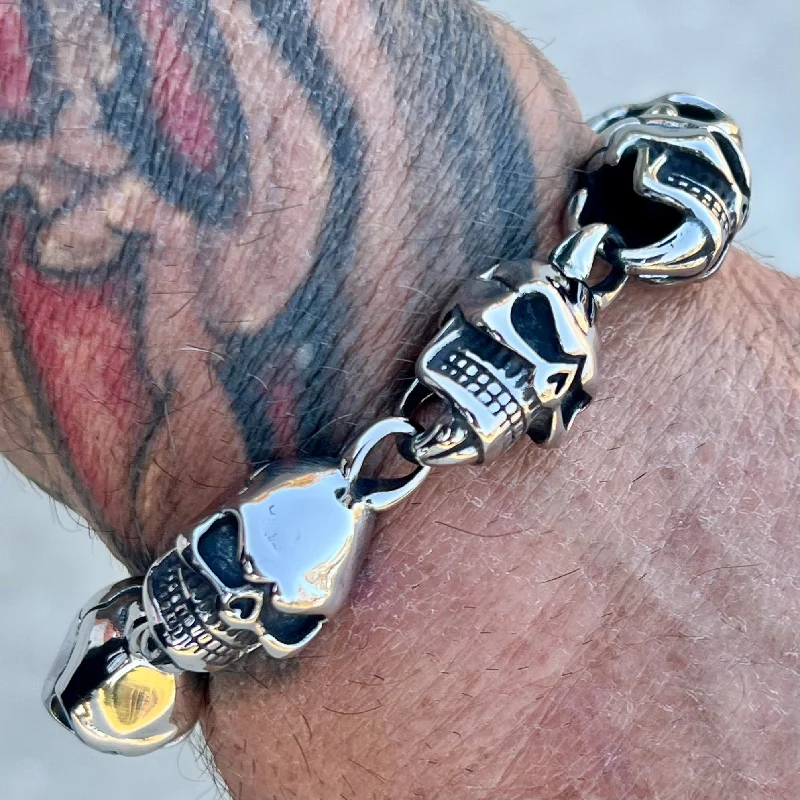 NEW - Hell Ride Bracelet - 1" Polished - B144