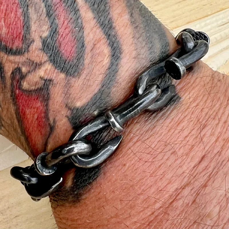 New - Nail Bracelet - Galvanized - B154