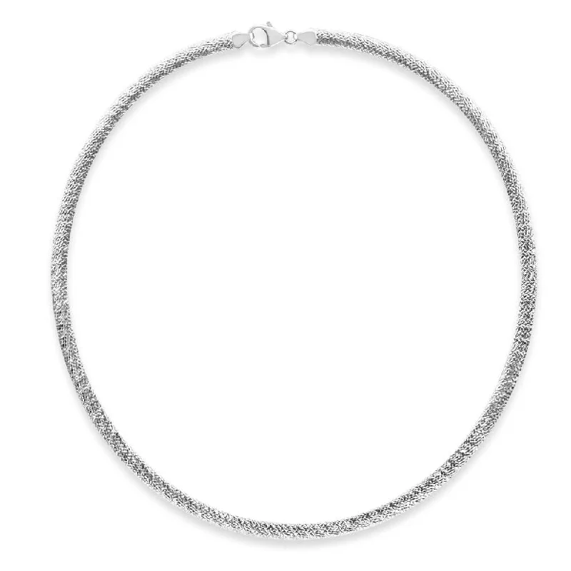 Sterling Silver Reversible Omega 5mm Chain