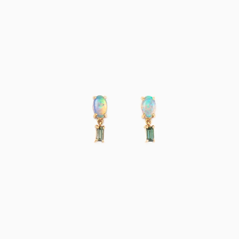 Opal and Tourmaline Stela Earring